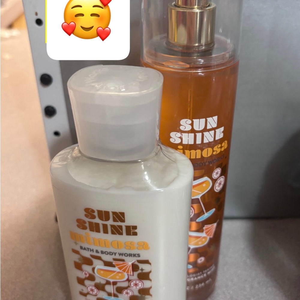Bath & Body Works Sun Shine Mimosa Kids Bath Duo - Orange & White